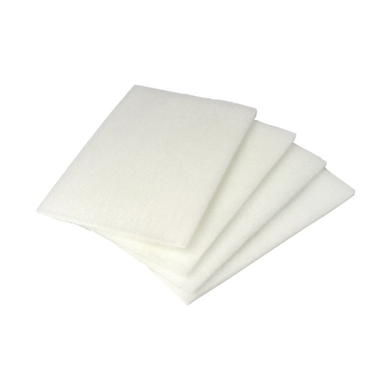 White non-scratch scrub pad (9" x 6")